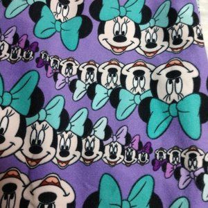 NWT Lularoe Tween Leggings Minnie Head Lines